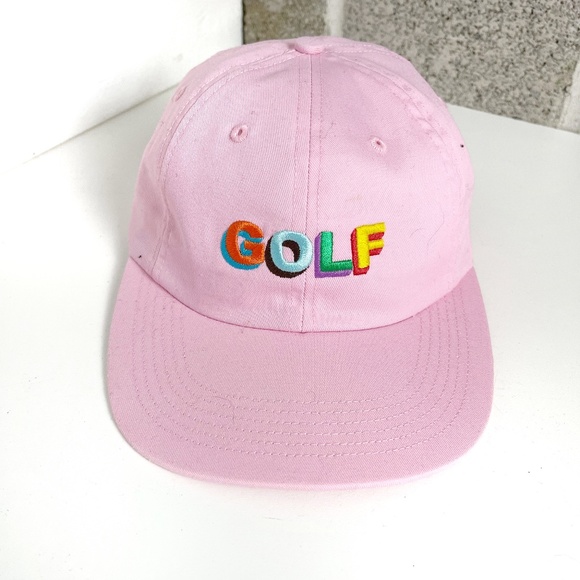 Golf Wang Other - Golf Wang Pink Cotton Embroidered 6 Panel Hat